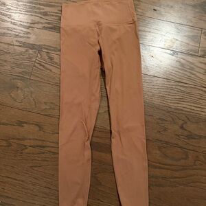 Beige High-Waisted Leggings